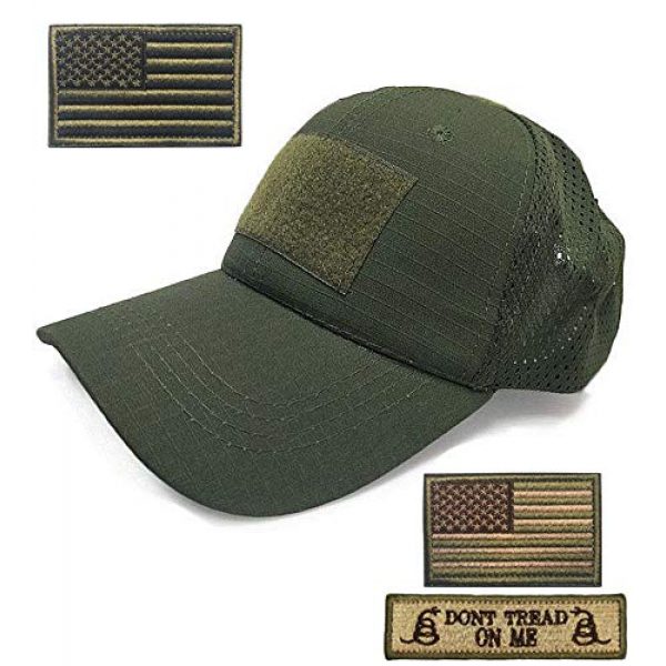 DOngRWF Tactical Hat 1 DOngRWF Outdoor Sport Hat Adjustable Strap Flex Air Mesh Tactical Cap Include 3 Pieces Tactical Military Patches