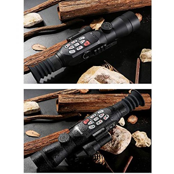DJym Rifle Scope 6 DJym GPS HD High-Powered Night Vision Monocular, Zoom Digital Video Camera for Outdoor Hunting Rangefinder