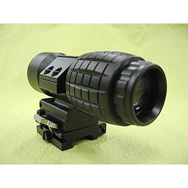 Coldstar Rifle Scope 5 Coldstar Tactical 3X Magnifier Rifle Scope with Flip to Side Mount Airsoft Sniper Rifle for Outdoor Hunting Shooting