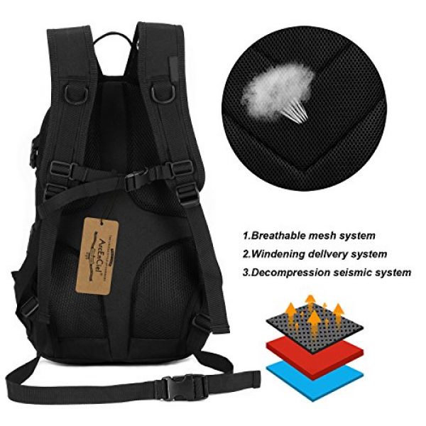 ArcEnCiel Tactical Backpack 3 ArcEnCiel Motorcycle Backpack Tactical Military Bag Army Assault Pack with Patch