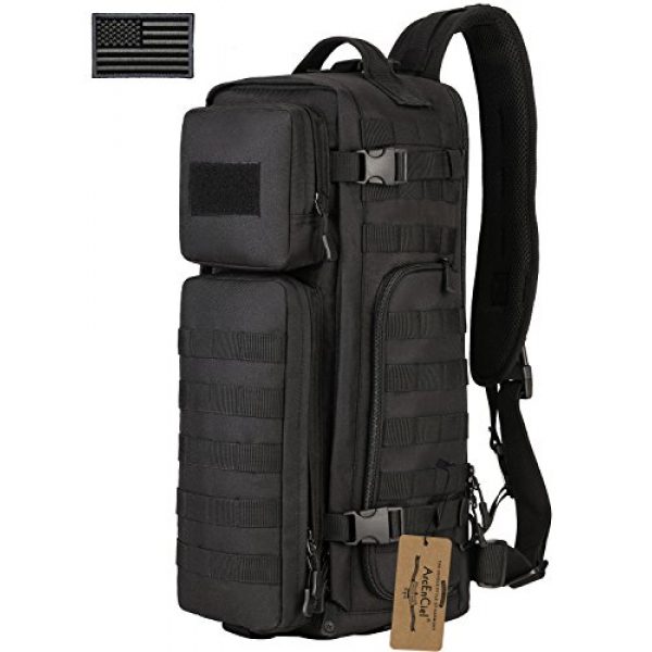 ArcEnCiel Tactical Backpack 1 ArcEnCiel Tactical Sling Pack Military Molle Chest Crossbody Shoulder Bags With Patch