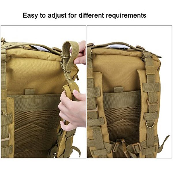 G4Free Tactical Backpack 6 G4Free Tactical Shoulder Backpack Military Survival Pack Army Molle Bug Out Bag Surplus Backpack 35L