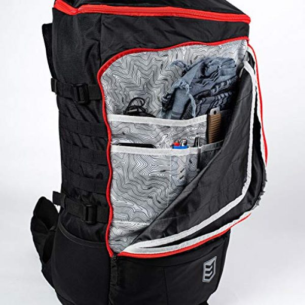 3V Gear Tactical Backpack 4 3V Gear Sovereign Redline Internal Frame Backpack - 50 Liter