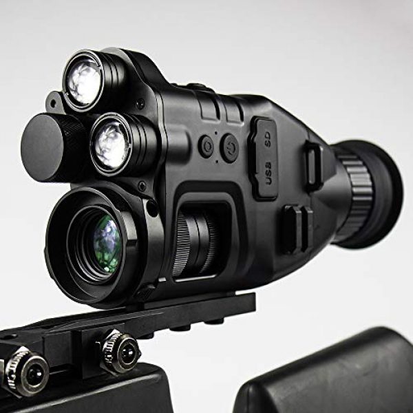DYCOME Rifle Scope 3 Night Vision Rifle Scope, Digital Goggles Monocular for Nightfall Total Darkness Night Vision Caucus Riflescope for Outdoor Hunting, Save Videos, with Bracket
