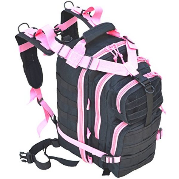 Explorer Tactical Backpack 1 Explorer Tactical 72 Hours Combat Rucksack 17 Inch Backpack-Black with Pick Stripes