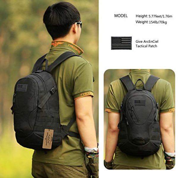 ArcEnCiel Tactical Backpack 2 ArcEnCiel Motorcycle Backpack Tactical Military Bag Army Assault Pack with Patch