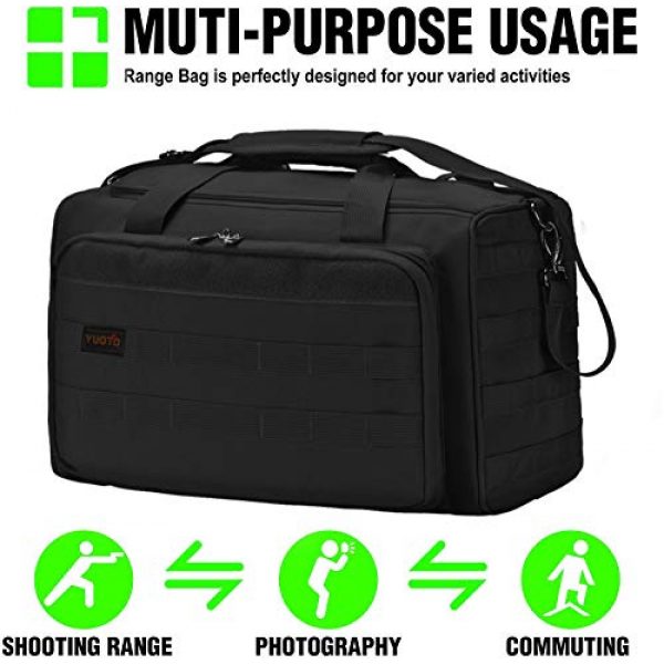 YUOTO Tactical Backpack 3 YUOTO Tactical Pistol Range Bag Gun Ammo Shooting Duffle Bag