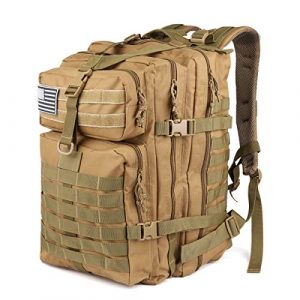 ROARING FIRE Tactical Backpack 1 ROARING FIRE Tactical Backpack, Army Assault Pack, Molle Backpack for The 3 Day Pack, Bug Out Bag 45L