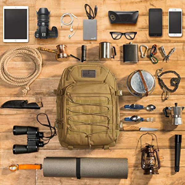 G4Free Tactical Backpack 6 G4Free Expandable Tactical Backpack Military Shoulder Pack 45L-50L Army Molle 3 Day Assault Rucksack
