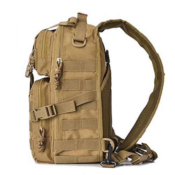 GUGULUZA Tactical Backpack 2 GUGULUZA Tactical Sling Bag,EDC Shoulder Backpack, Crossbody Molle Assault Range Bag for Hunting Camping Trekking
