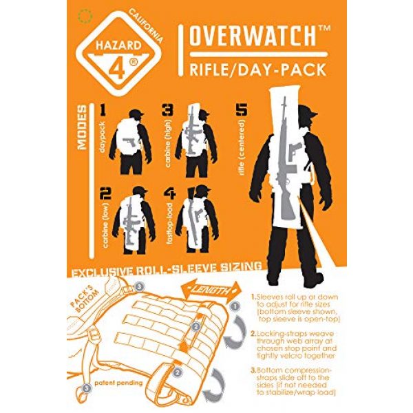 HAZARD 4 Tactical Backpack 6 HAZARD 4 Overwatch(R) Rifle Carry Roll-Pack