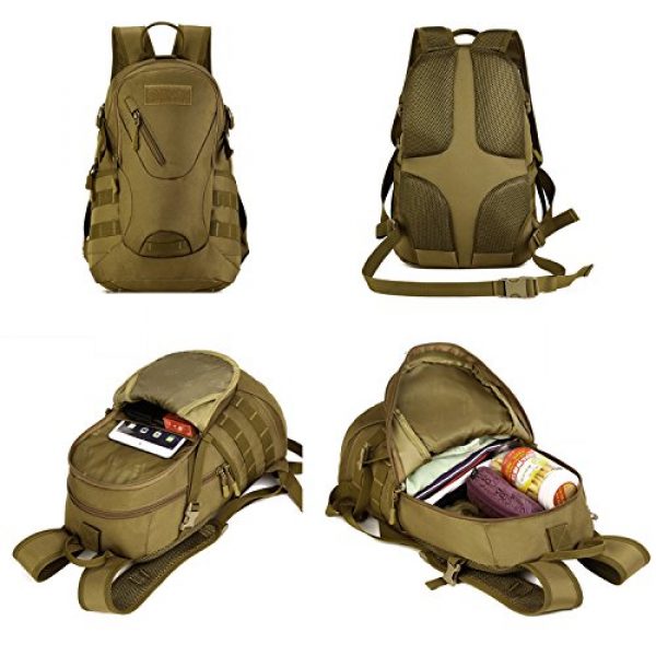 CREATOR Tactical Backpack 3 CREATOR 20L Tactical Backpack Travel Daypack Outdoor Military Rucksack MOLLE for Men