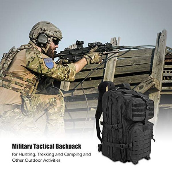ProCase Tactical Backpack 2 ProCase Tactical Backpack 42L Large Rucksack 3 Day Outdoor Military Army Assault Pack Go Bag Backpacks -Black