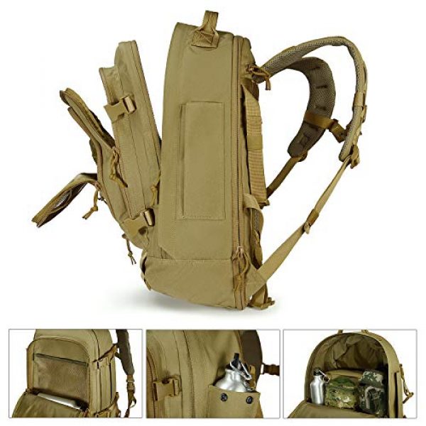 SunsionPro Tactical Backpack 4 SunsionPro MTB-236 Laser Molle Expandable Tactical Backpack for Traveling, Camping, Trekking & Hiking, 42-62L