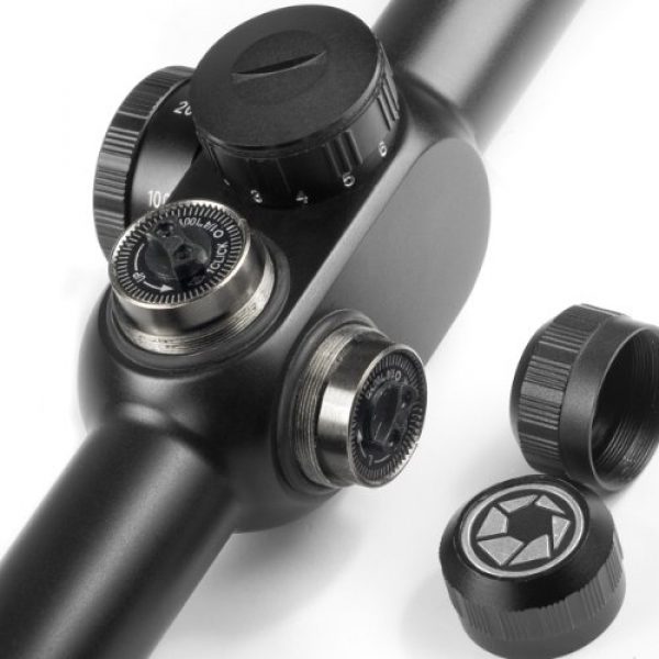 BARSKA Rifle Scope 4 Barska AC10778 Illuminated Reticle Rifle Scope 6.5-20x40 First Focal Plane Mil-Dot Reticle