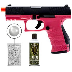 Wearable4U Airsoft Pistol 1 Umarex Elite Force Walther PPQ Green Gas Blowback Pistol GBB Airsoft Gun (Wildberry) with Wearable4U Bundle