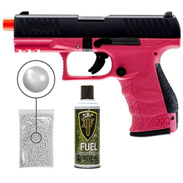 Wearable4U Airsoft Pistol 1 Umarex Elite Force Walther PPQ Green Gas Blowback Pistol GBB Airsoft Gun (Wildberry) with Wearable4U Bundle