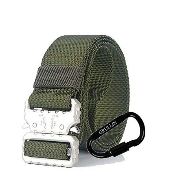 GRULLIN Tactical Belt 1 GRULLIN Tactical Military Heavy Duty Quick-Release Belt Waist Belt
