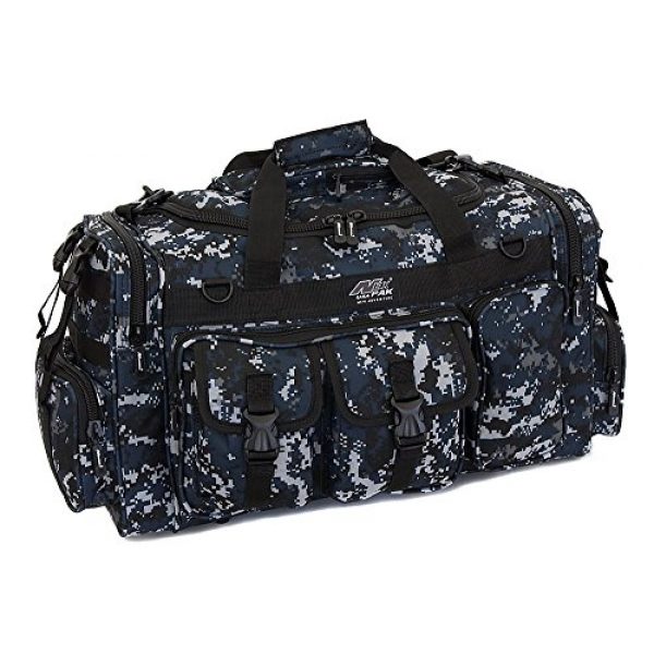 NPUSA Tactical Backpack 1 Mens 26 Inch Navy Digital Camo Tactical Bag with Key Ring Carabiner