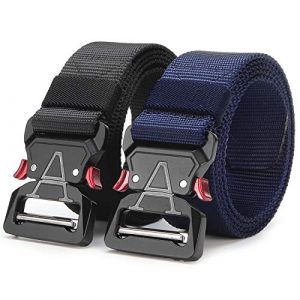 ANDY GRADE Tactical Belt 1 ANDY GRADE Tactical Belts for Men Nylon Adjustable Military Belts Webbing Waist Belt with Heavy Duty Quick Release Metal Buckle