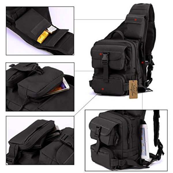 ArcEnCiel Tactical Backpack 4 ArcEnCiel Tactical Sling Pack Military Molle Chest Crossbody Shoulder Bags Motorcycle Backpack