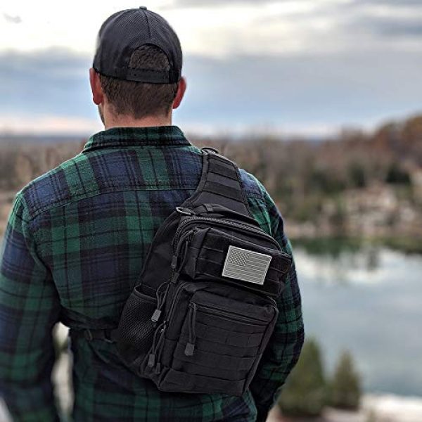 Whiskey Woods Outdoors Tactical Backpack 6 Whiskey Woods Outdoors Military Tactical EDC Sling Bag Molle Shoulder Diaper backpack