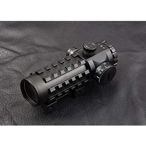KTAIS Rifle Scope 1 KTAIS Tactical Optics 3X28 Green Red Dot Cross Sight Scope (Color : Black)