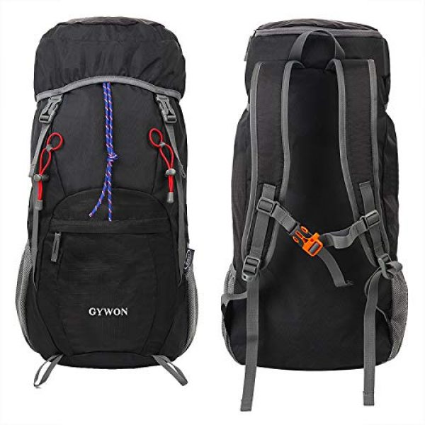 Gywon Tactical Backpack 3 Gywon Hiking-Daypacks-Travel-Backpack-Foldable-Carry-On Cabin Luggage Bag Water Resistant Lightweight 45L