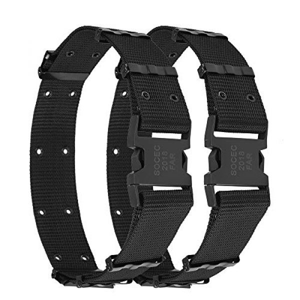 Lixada Tactical Belt 6 Lixada 2 Pack Heavy Duty Belt Nylon Tactical Combat Police Utility Belt Load Bearing Waist Belt with Quick Release Buckle