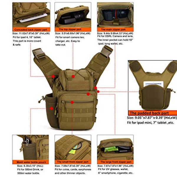 VISDOLL Tactical Backpack 5 VISDOLL DSLR Camera Bag Tactical shoulder Bag Outdoor Military Backpack