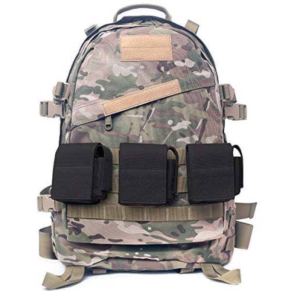 WYNEX Tactical Pouch 7 WYNEX Tactical Cigarette Pouch, Molle Battery Pouches Compact EDC Battery Lighter Storage Bag Lighter Slot Mini Cigar Waist Pack Include U.S.A Patch