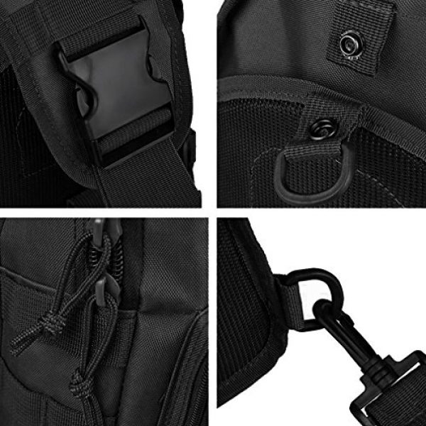 REDGO Tactical Backpack 4 REDGO Tactical Shoulder Chest Bag Military Crossbody Oxford Cloth Comfortable Crossed Backpack for Trekking Camping Hiking