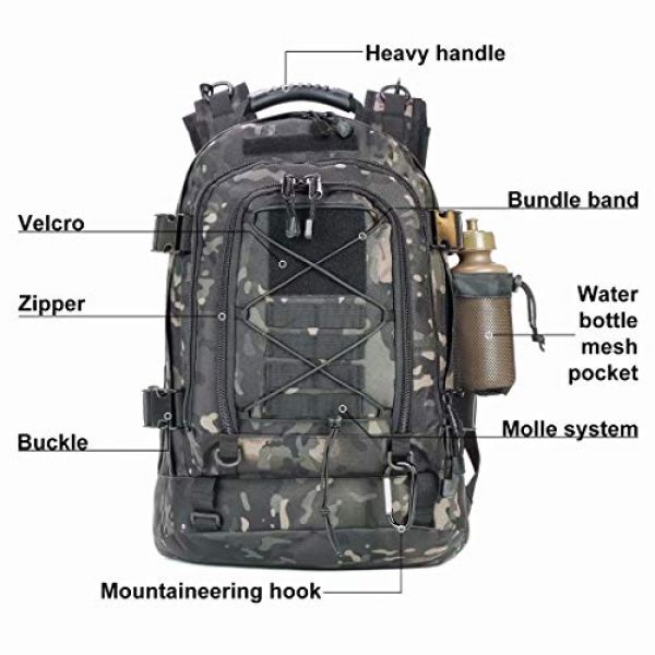 ARMY PANS Tactical Backpack 5 PANS Backpack for Men Large Military Backpack Tactical Travel Backpack for Work,School,Camping,Hunting,Hiking
