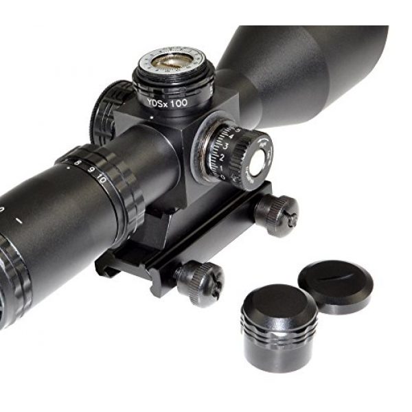 Eastvale Rifle Scope 4 Eastvale 2.5-10X40 Compact Rifle Scope with Illuminated Red, Green, Blue Mil-Dot Reticle Including Quick Detach Picatinny Mount