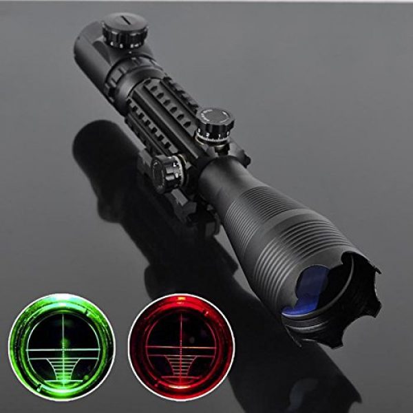 Gazelle Trading Rifle Scope 2 Telescopic Sight 4-16x50EG Green/Red Hunting Rifle Scope Dusk & Dawn Vision