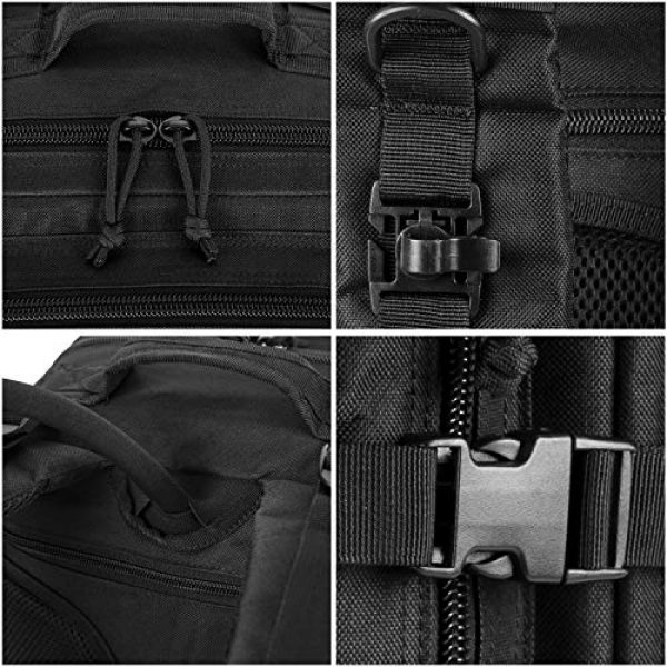 RUPUMPACK Tactical Backpack 6 RUPUMPACK Military Tactical Backpack Large Army 3 Day Assault Pack 42L Camping Survival Rucksack Molle Bug Out Bag with 3L Water Bladder