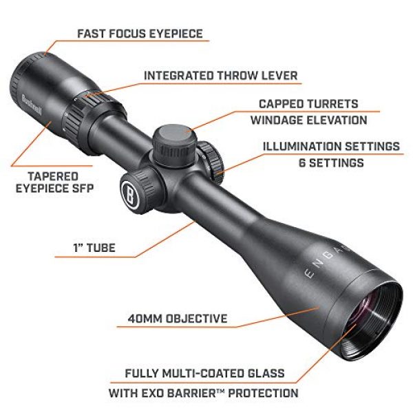 Bushnell Rifle Scope 5 Bushnell Engage Riflescope 3-9x40 Illuminated_RE3940BS9