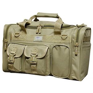 Nexpak Tactical Backpack 1 Nexpak 18" 1200 cu.in. Tactical Duffle Military Molle Gear Shoulder Strap Range Bag TAN