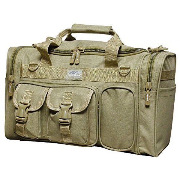 Nexpak Tactical Backpack 1 Nexpak 18" 1200 cu.in. Tactical Duffle Military Molle Gear Shoulder Strap Range Bag TAN