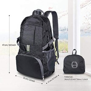 Surcotto Tactical Backpack 3 Surcotto Hiking Backpack, Foldable Water Resistant Daypack Packable Laptop Backpack Outdoor Camping