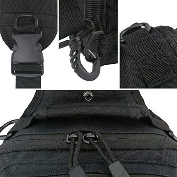 VooDoo Tactical Tactical Backpack 3 Tactical Sling Bag Military Rover Shoulder Sling Backpack Small EDC Molle Assault Crossbody Bags Pack