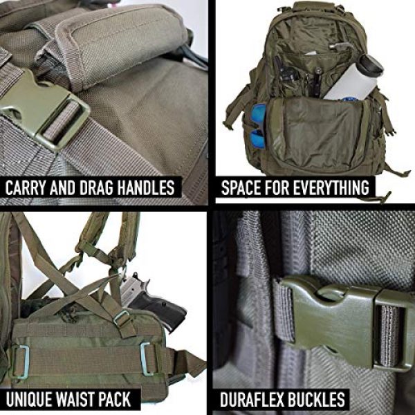 Explorer Tactical Backpack 6 Explorer 22" Waist Gun PouchesTactical Backpack