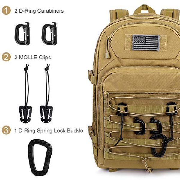 G4Free Tactical Backpack 3 G4Free Expandable Tactical Backpack Military Shoulder Pack 45L-50L Army Molle 3 Day Assault Rucksack