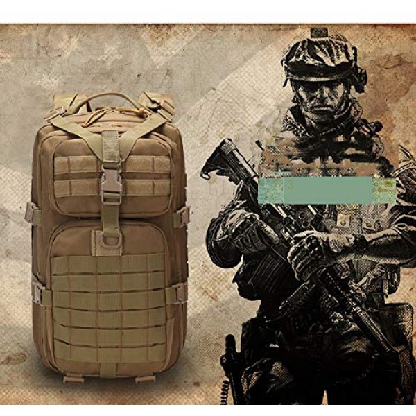 Suoki Tactical Backpack 6 Molle Assault Pack 45L Military Tactical Backpack 3 Day Pack Bag Survival Rucksack