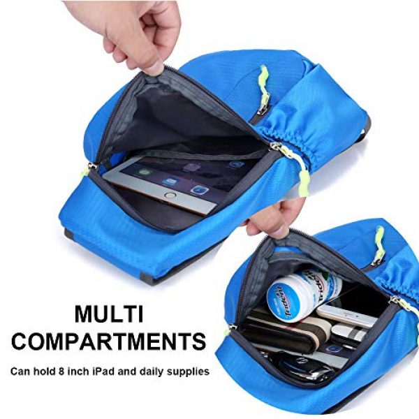 Peicees Tactical Backpack 4 Peicees Sling Backpack Shoulder Chest Crossbody Bag Purse Lightweight Waterproof Daypack for Men Women