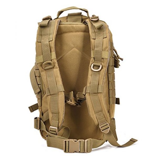 REEBOW GEAR Tactical Backpack 4 Military Tactical Assault Pack Backpack Army Molle Bug Out Bag Backpacks Small Rucksack for Outdoor Hiking Camping Trekking Hunting Brown