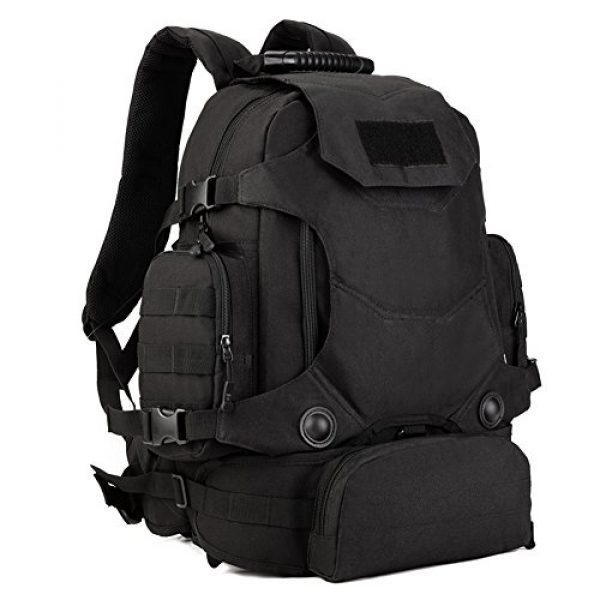 Huntvp Tactical Backpack 1 Huntvp 40L Tactical Military MOLLE Backpack WR 3 Way Modular Pack with Patch