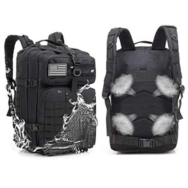 Suoki Tactical Backpack 7 Molle Assault Pack 45L Military Tactical Backpack 3 Day Pack Bag Survival Rucksack