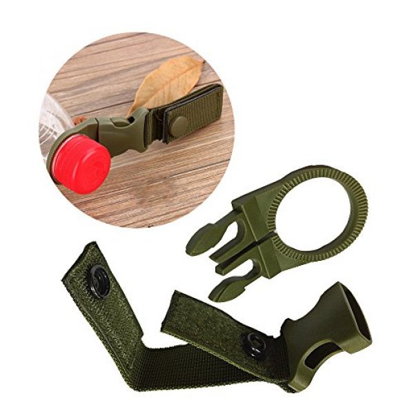 ShineIn Tactical Belt 4 ShineIn Nylon Water Bottle Holder Portable Webbing Strap Hanging Buckle for Outdoor Backpack Camping Hiking 2 pcs
