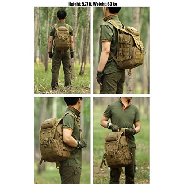 ArcEnCiel Tactical Backpack 7 ArcEnCiel Tactical Backpack Military Army 3 Day Assault Pack - Rain Cover Included